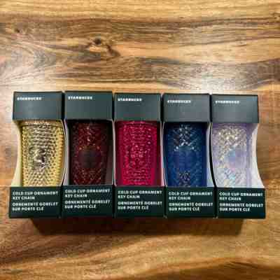 Starbucks 2022 Mini Christmas Tumbler Ornaments Key Chains COMPLETE Set ð??? - Sold on eBay Nov 20, 2022 for $125.00