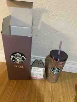 Starbucks Thailand X'Mas 2022 Studded Purple Bling Rhinestone 16oz (US Seller) - Sold on eBay Dec 05, 2022 for $141.00