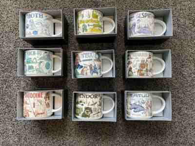 Starbucks Star Wars â??BEEN THERE SERIESâ? Full Mug Sets 2020-2022. Total 9. - Sold on eBay Dec 07, 2022 for $775.00