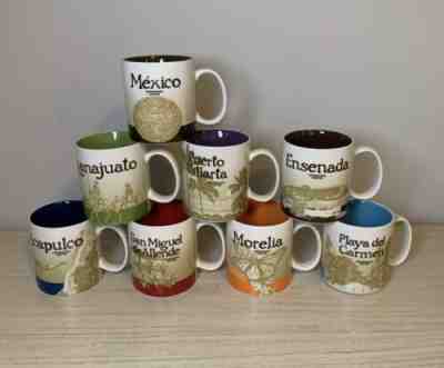 Lot of 8 Starbucks Mugs Collector Series Mexico YOU ARE HERE & BEEN THERE - Sold on eBay Nov 07, 2022 for $199.99