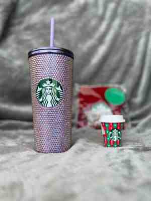 Starbucks Japan Holiday purple Rhinestone and mini cup - Sold on eBay Dec 06, 2022 for $142.00