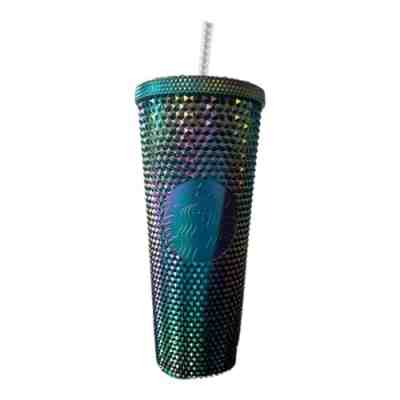 Starbucks 24oz Diamond Studded Tumbler oil slick cold cup china Exclusive RARE - Sold on eBay Dec 08, 2022 for $200.00