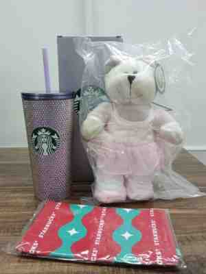 Starbucks Holiday Bearista Doll Ballerina Bear + Stainless Steel Rhinestone - Sold on eBay Dec 09, 2022 for $139.00