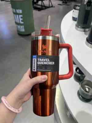 Stanley Adventure Quencher Travel Tumbler - 40oz Stainless Cup lava glass - Sold on eBay Sep 19, 2022 for $120.00