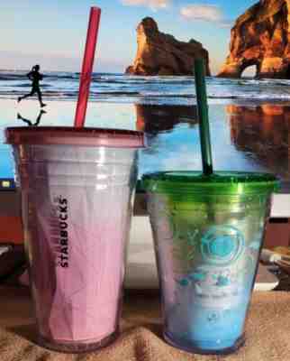 Starbucks Korea 2014 Summer Cold Cup 355ml+Gradient Cold Cup +EMS - Sold on eBay Oct 08, 2022 for $120.00