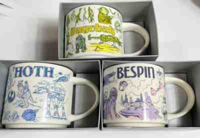 Disney Star Wars Starbucks Been There 3 Mugs 2020 Hoth Bespin Dagobah new - Sold on eBay Oct 14, 2022 for $499.99