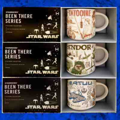 New Star Wars Starbucks Been There Series Mug Set of 3 Batuu Endor Tatooine - Sold on eBay Nov 24, 2022 for $209.87
