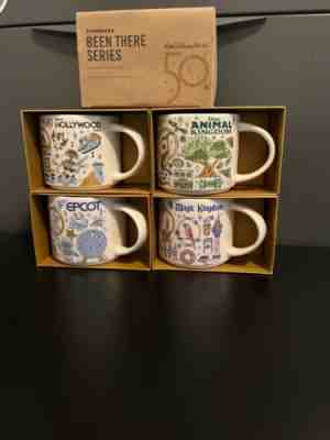 Disney Parks 50th Anniversary Complete set of 4 Been There Starbucks mugs - Sold on eBay Nov 08, 2022 for $205.50