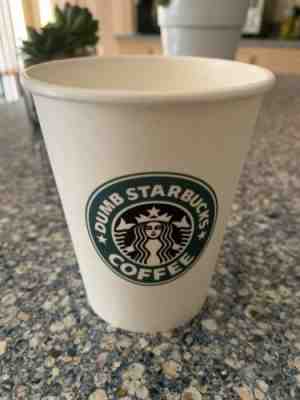 dumb starbucks paper cup from Tv Show Nathan For You - Sold on eBay Dec 23, 2022 for $200.00