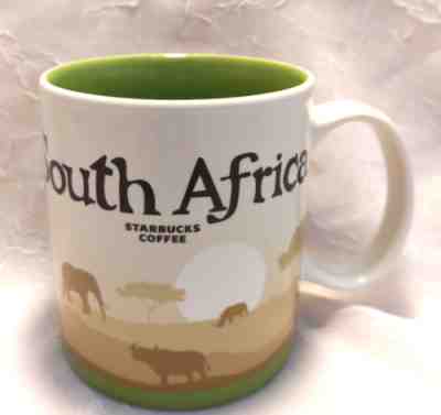 Starbucks SOUTH AFRICA Icon Mug Safari Lion Tree of Life Elephant 16oz 2017 RARE