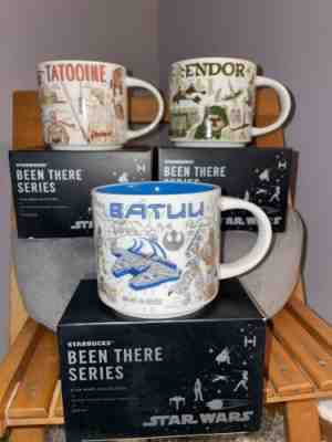 2021 Star Wars Starbucks Been There Series Mug Set Of 3 Tatooine, Batuu & Endor - Sold on eBay Dec 08, 2022 for $209.99