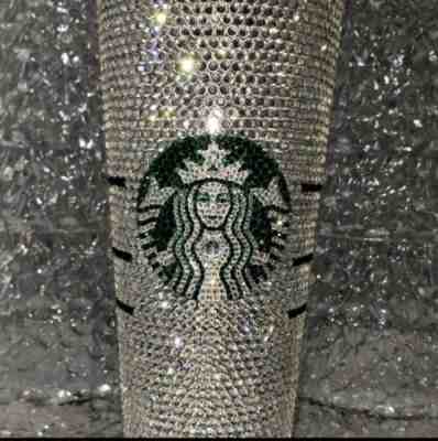 starbucks tumbler 24oz studded Bling Rhinestones - Sold on eBay Dec 27, 2022 for $150.00