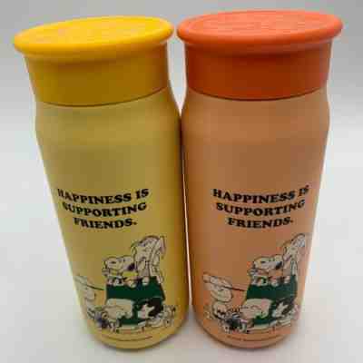 Starbucks JAPAN SNOOPY Tumbler PEANUTS Stainless Bottle 2 COLORS SET 12Oz - Sold on eBay Dec 20, 2022 for $149.99