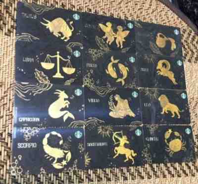 Taiwan Starbucks card lots of 12 Zodiac (2020) Capricorn Sagittarius Libra Leo - Sold on eBay Oct 15, 2022 for $144.00