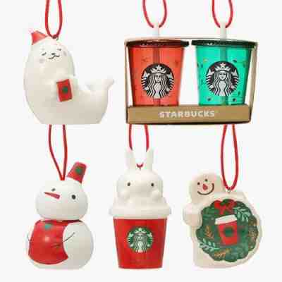 Starbucks Japan 2021 Christmas Tree Ornament Complete Full Set Winter Holiday - Sold on eBay Oct 23, 2022 for $121.99