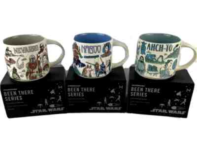 Disney 2022 Star Wars Starbucks Been There Mugs Set of 3 Naboo, Ahch-To, Nevarro - Sold on eBay Dec 30, 2022 for $120.99