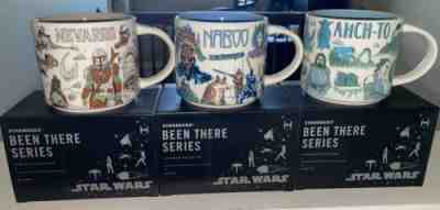 NEW Starbucks STAR WARS 2021 Been There Coffee Mug Set 3 Nevarro Naboo Ahch-to - Sold on eBay Nov 02, 2022 for $120.00