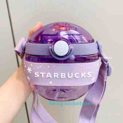 2021 Starry Sky Round Straw Cup Cold Water Bottle Purple Starbucks 14oz Outdoor - Sold on eBay Dec 16, 2022 for $115.99