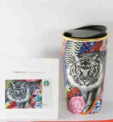 Starbucks Sumatra Tiger Ceramic Travel Tumbler By Tristan Eaton with Card HTF - Sold on eBay Dec 25, 2022 for $115.00