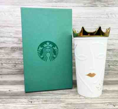 Starbucks 2016 Siren Gold Crown Lid 10oz Ceramic Tumbler NIB RARE! - Sold on eBay Dec 26, 2022 for $115.00