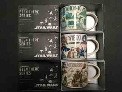 Disney 2022 Starbucks Star Wars Been There Mugs Set of 3 Ahch-To Naboo Nevarro - Sold on eBay Oct 09, 2022 for $114.99