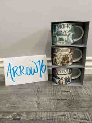 Star Wars Starbucks Been There Mug Set of 3 Nevarro Naboo Ahch-To 2022 Series - Sold on eBay Dec 22, 2022 for $114.95