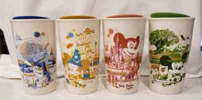 Starbucks Set of 4 Ceramic Tumblers WDW Disney 50th Anniversary Vault Collection - Sold on eBay Dec 04, 2022 for $112.49