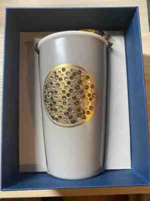 Starbucks 2015 Swarovski Anniversary Ceramic Crystal Tumbler Gray 12 oz. NIB - Sold on eBay Nov 17, 2022 for $109.99