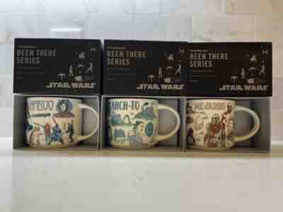Disney 2022 Star Wars Starbucks Been There Mugs Set of 3 Naboo, Ahch-To, Nevarro - Sold on eBay Dec 18, 2022 for $105.99
