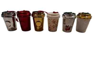 Starbucks Lot 6 Ornaments Rare Confetti, Red, Gold, Silver, Fox, Knitted Sweater - Sold on eBay Nov 26, 2022 for $105.00