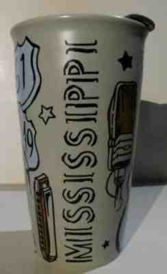 STARBUCKS Mississippi Travel Mug "Home of the Blues" RARE - Sold on eBay Dec 30, 2022 for $104.99