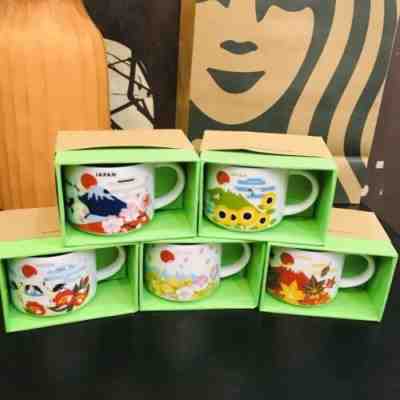 2021 Japan Four Seasons Starbucks You are here 3oz/59ml Mini City Mug Coffee Cup - Sold on eBay Dec 27, 2022 for $24.69