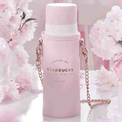 Starbucks 2022 China Pink Sakura Siren Logo 13oz Tumbler With Sleeve - Sold on eBay Nov 02, 2022 for $102.55
