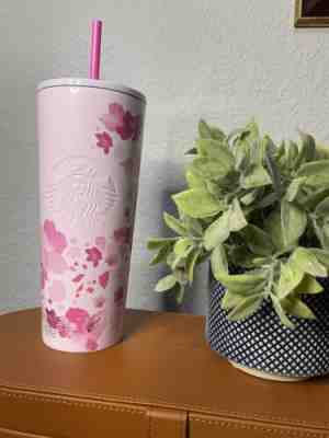 NWT Starbucks Stainless Steel Cherry Blossom Floral Tumbler Mexico Release - Sold on eBay Oct 10, 2022 for $100.00