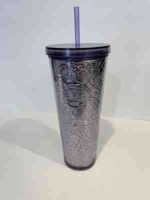 NEW Starbucks Lavender Purple Lilac Embossed Metallic Tin Foil Tumbler Floral - Sold on eBay Nov 26, 2022 for $100.00