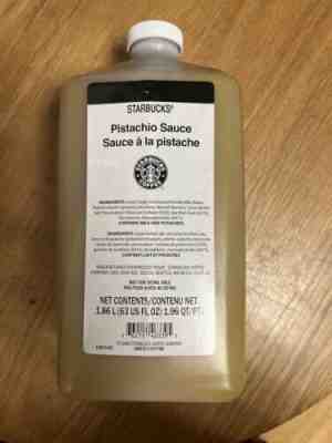 Starbucks Pistachio Sauce (Syrup) W/PUMP 63oz NEW! RARE! BB April 2023 - Sold on eBay Dec 25, 2022 for $100.00