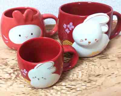 Starbucks Japan Limited New Mug Rabbit 3oz(89ml) 12oz(355ml)  - Sold on eBay Jan 02, 2023 for $139.00