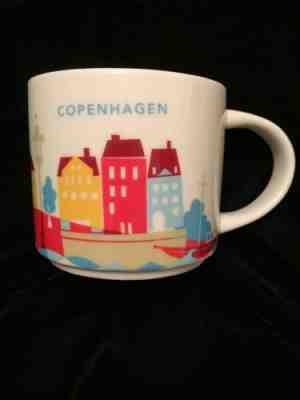 Starbucks Copenhagen Mug YAH Denmark You Are Here Bicycle Harbor New Coffee Cup