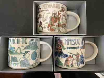 Disney 2022 Star Wars Starbucks Been There Mugs Set of 3 Naboo, Ahch-To, Nevarro - Sold on eBay Jan 06, 2023 for $109.99