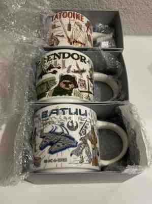 Star Wars Starbucks Been There Series Mug Set Of 3 Tatooine, Batuu & Endor NIB - Sold on eBay Jan 11, 2023 for $187.50