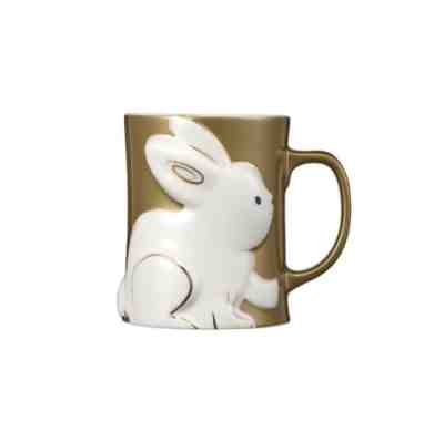 Starbucks Korea NY Rabbit Red mug , Gold mug , Hedgehot mug Set + Express - Sold on eBay Jan 07, 2023 for $142.00