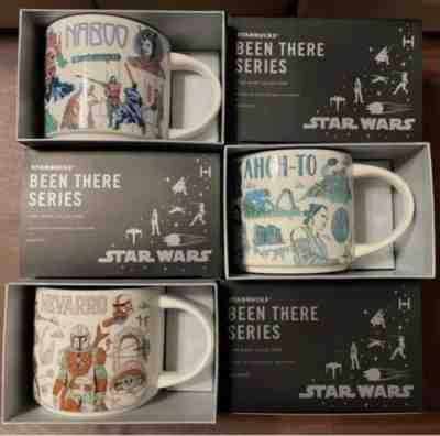 Disney 2022 Star Wars Starbucks Been There Mugs Set of 3 Naboo, Ahch-To, Nevarro - Sold on eBay Jan 08, 2023 for $119.90