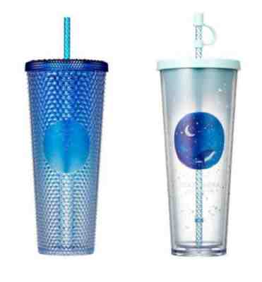 Starbucks Korea 2021 Shine Blue Bling Stud + Milky Way Cold cup Set 710ml 24oz - Sold on eBay Nov 13, 2022 for $111.99