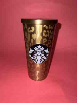 New Starbucks middle east Gold leopard stainless steel grande tumblerâ?¨ RARE! - Sold on eBay Nov 03, 2022 for $200.00