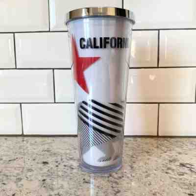 RARE Starbucks 2014 California Bear Red Star Tumbler 24oz