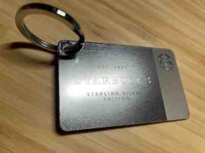 Rare Starbucks .925 Sterling Silver Limited Edition Metal Gift Card Keychain - Sold on eBay Nov 25, 2022 for $200.00