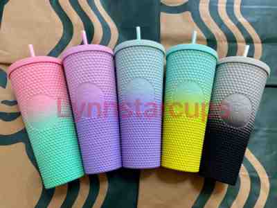 Authentic Starbucks 2022 Taiwan Matte Gradient Stud Tumbler Straw Cup Set of 5 - Sold on eBay Jan 06, 2023 for $198.99