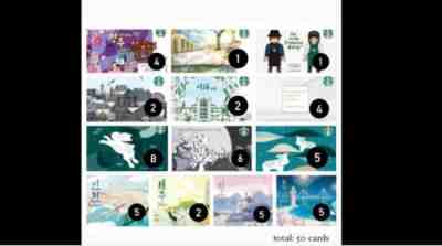 Starbucks korea 50ea card collection - Sold on eBay Jan 17, 2023 for $150.00