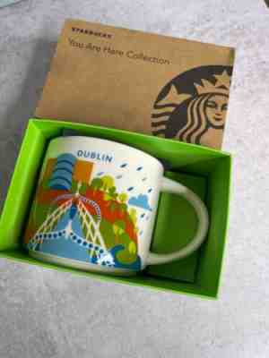 New Starbucks Coffee 14oz Dublin Ireland mug 2019 YAH YOU ARE HERE with box