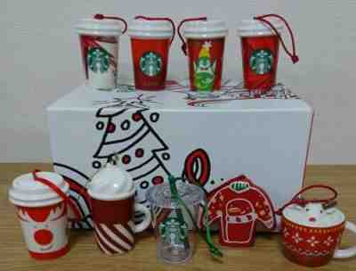MINT 2014 2015 Starbucks Japan Holiday Christmas Ornaments SET of 9 F/S - Sold on eBay Dec 16, 2022 for $139.00